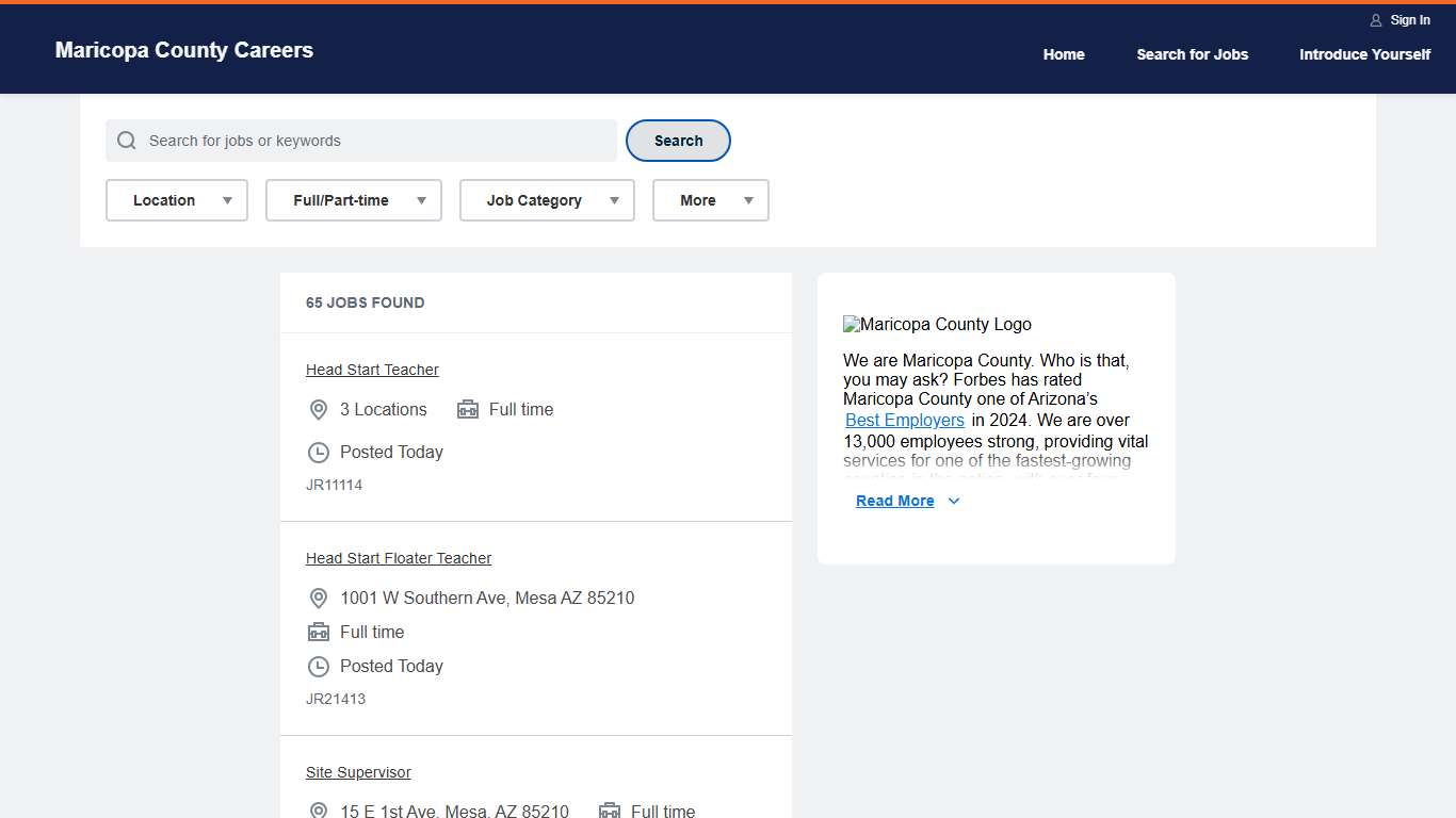 Maricopa County Careers